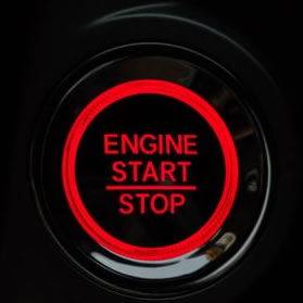 start button on vehicle