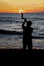 shofar horn blows indicating the trumpet judgments